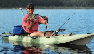 kayaking and fishing