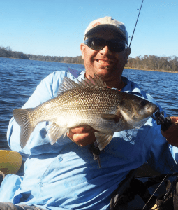 kayaking and fishing