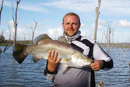 Though it’s been tough, Monduran is still producing some barra such as this one landed by Rod Brady.