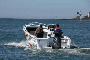 Yamaha’s 115hp four-stroke has plenty of punch out of the hole.