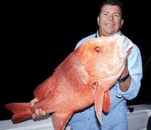 Mark was stoked with his first red of the trip.