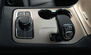 Smooth and functional surfaces make up the majority of the Jeep’s interior.