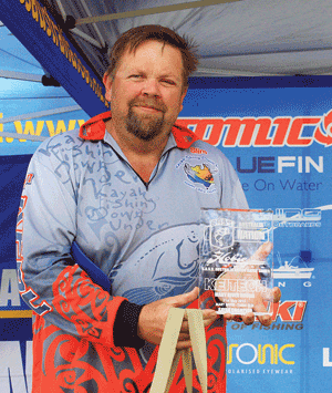 Peter Bostock was the winner in the Kayak Series round on the Mary River.