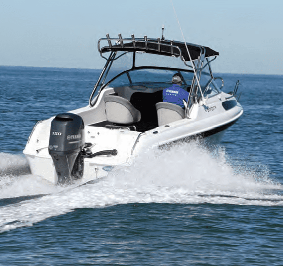 The 150hp four-stroke Yamaha is an ideal match for performance and economy.