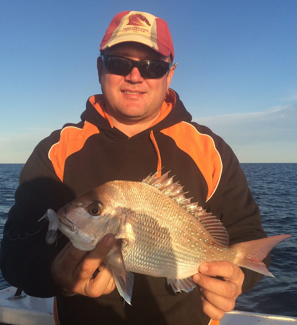 This pan size fish was caught on Just Jiggin Superminnow.