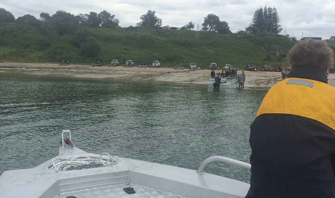 The beach launch at Minnie Water.