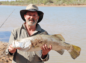 Dave Mason with a beaut Fitzroy River barra.