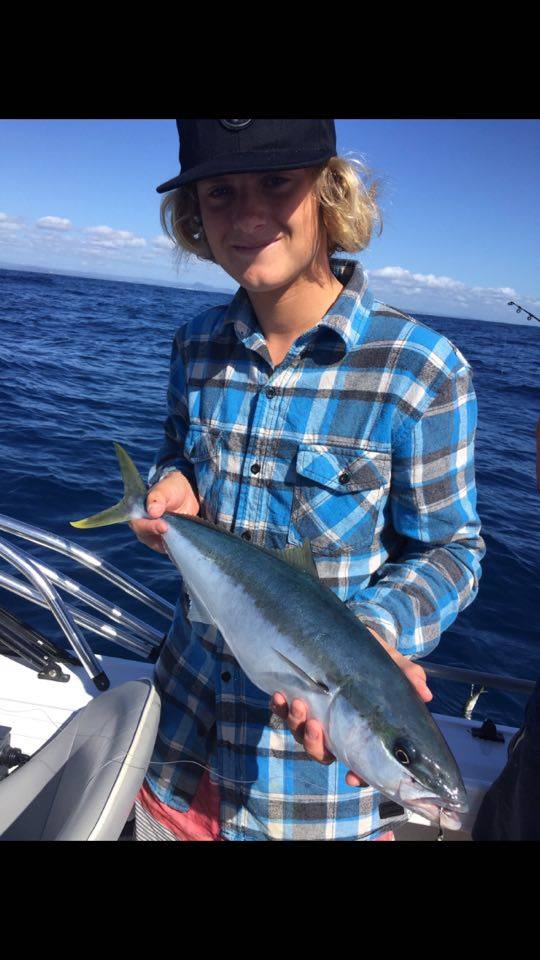 Young local Jack Rolston fished the Blinking for this kingy.