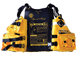 An AS4758-approved PFD with donning instructions is highly recommended to ensure you comply with regulations.
