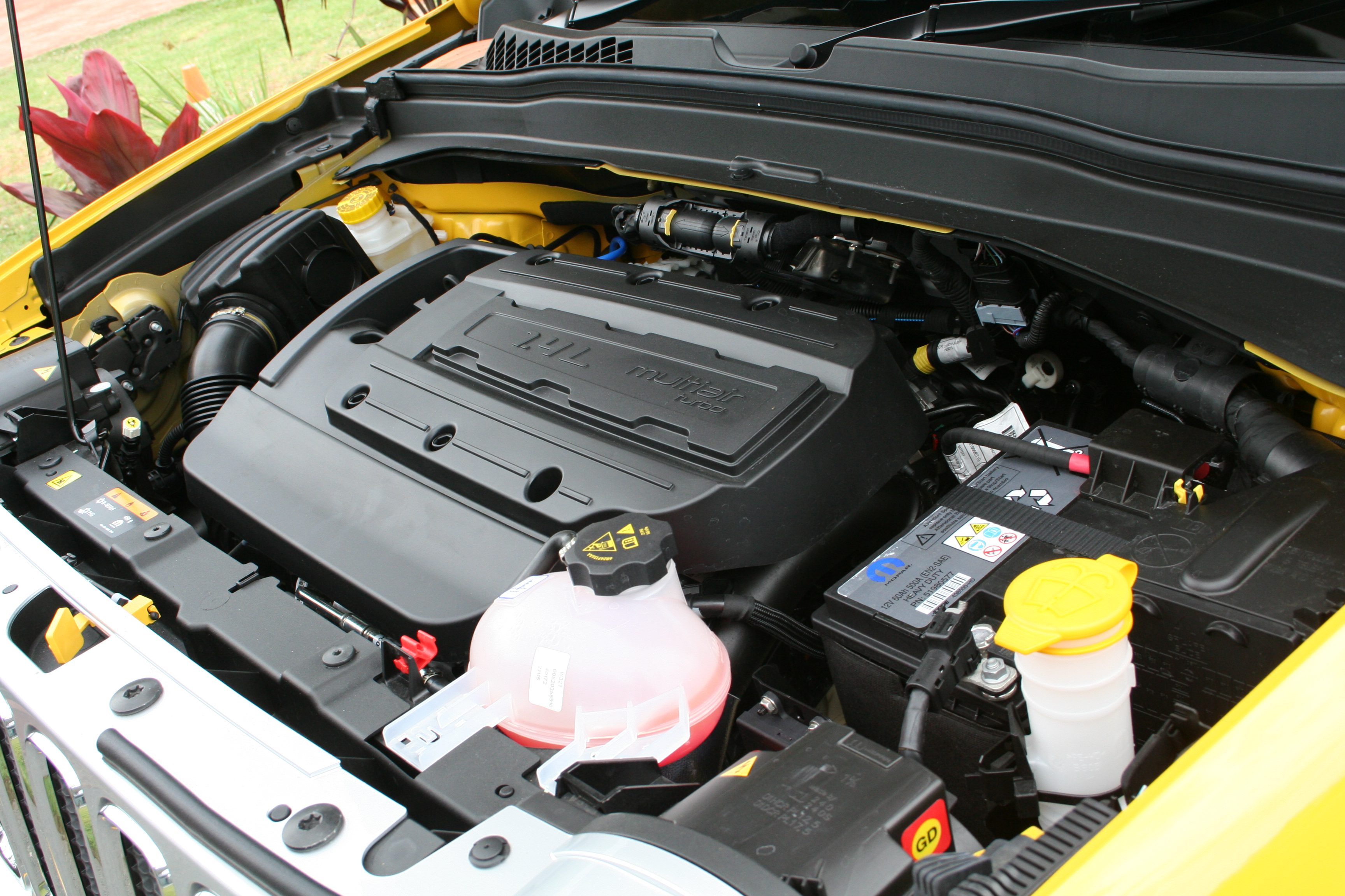 Little 1.4-litre MultiAir four-cylinder engine features a teeny turbocharger that helps the Renegade feel as athletic as it looks.