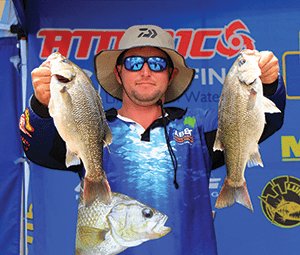 New Pro angler Brett Turner stepped up and took third place.