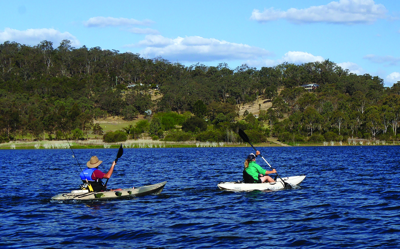 Trolling in open terrain can be effective on Lake Cooby, with an assortment of 3m-plus diving lures ideal.