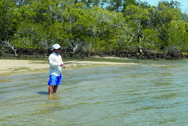 Fishing near creek mouths and drains can provide good results.