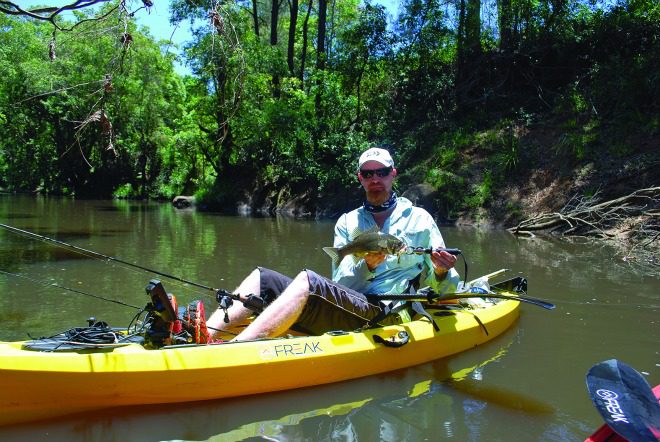 Nick is really tall, so a Freak Torpedo fit his bass fishing ideals well.