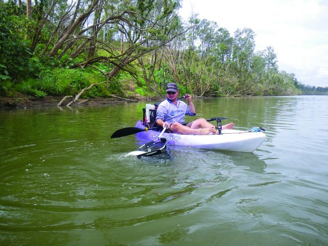 A short rod made netting fish easier for Denis.