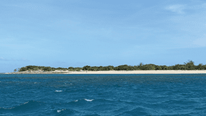 The approach to Ingram Island to camp for the night. 