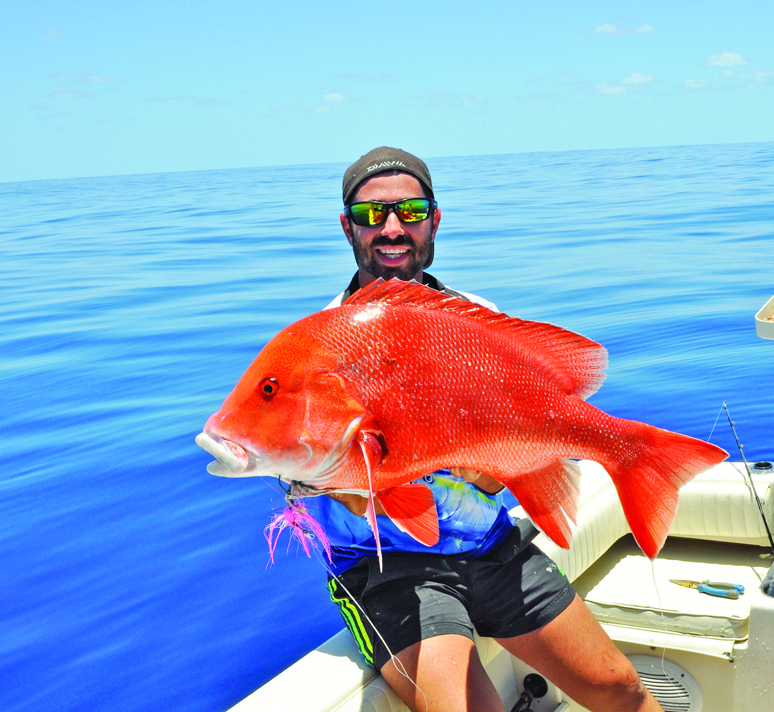 Peter with a stonker red that took a whole hussar fillet in glassed-out conditions.