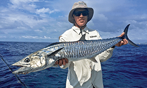 Jack Pockran boated this quality spanish mackerel at North Reef. 