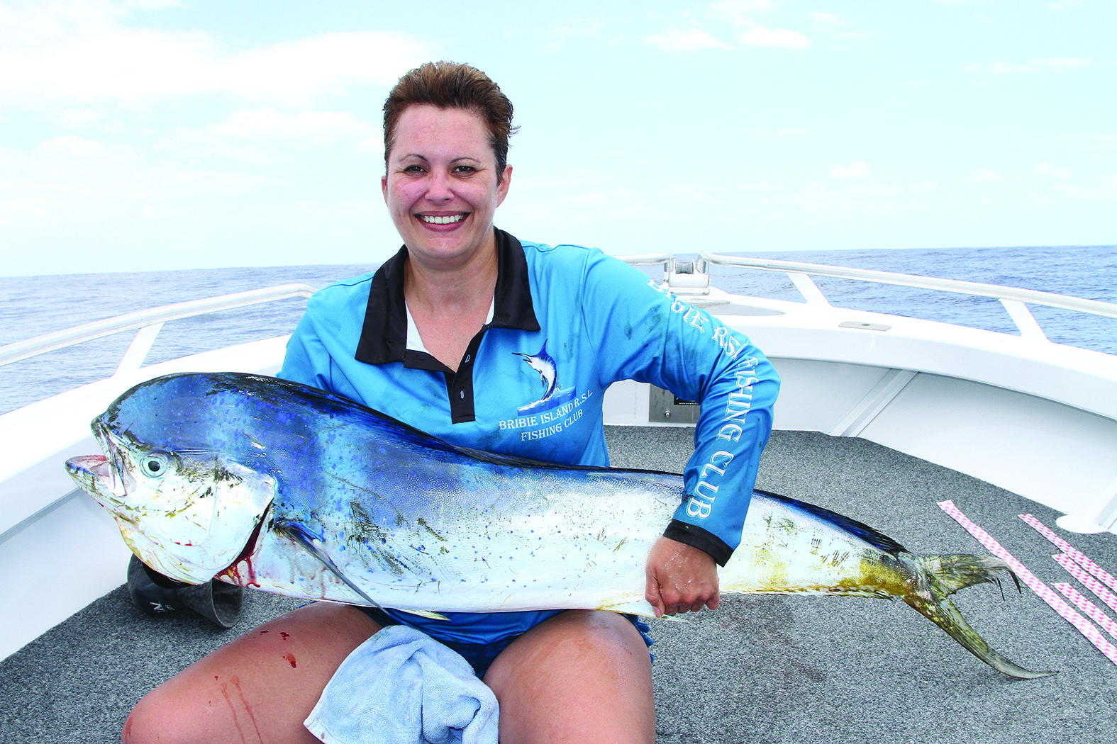 One of the many dolphin fish caught by Tammy Oostenbroek.