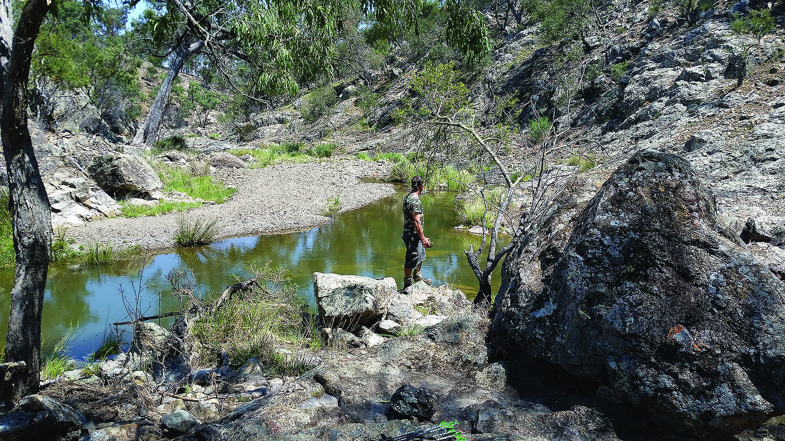 The creeks were great for a quick dip to cool off. You just had to jump out when you saw a leech.