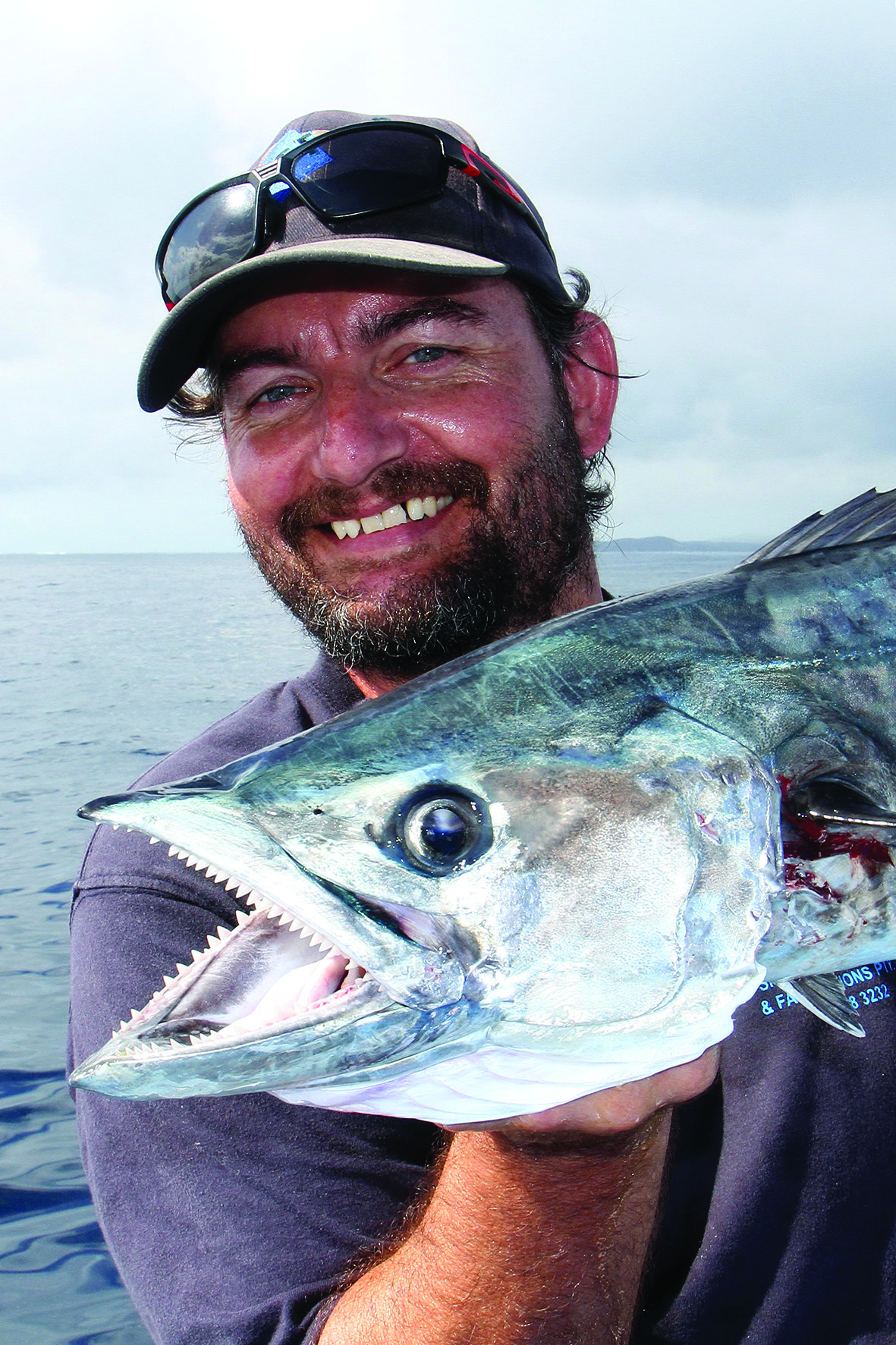 A very happy Kip Cavka with a spanish mackerel. 
