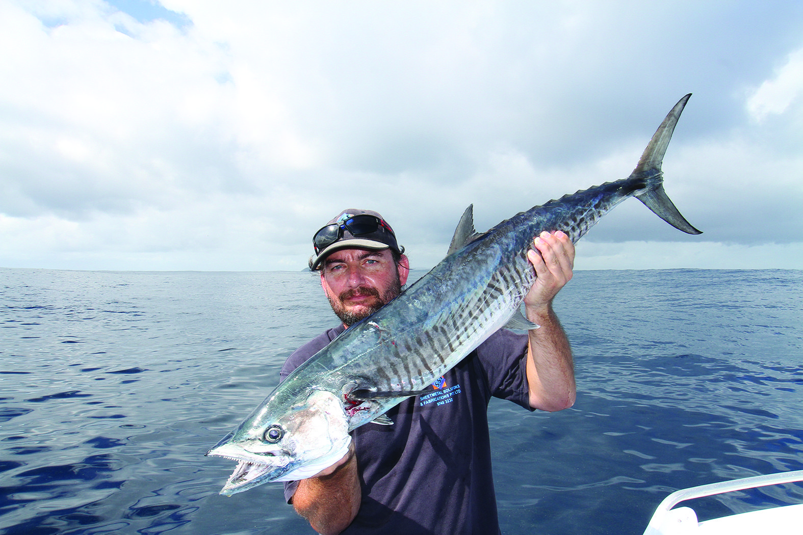 Kip Cavka’s first spanish mackerel.