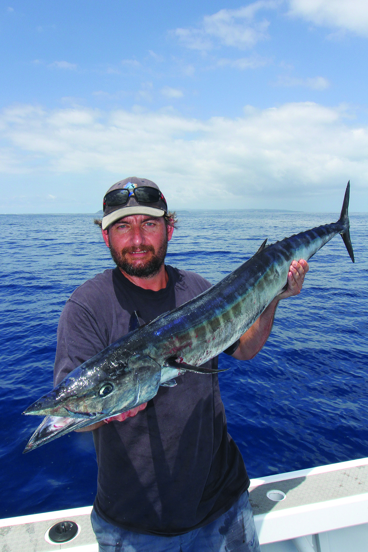 Kip Cavka with his first wahoo.