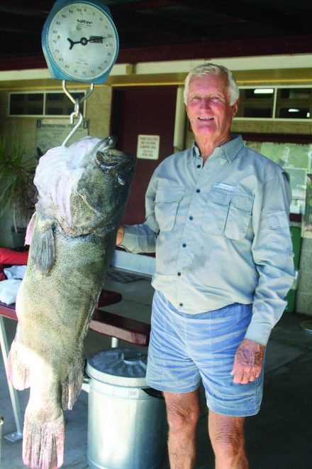 Roy Pavey with a 110cm cod that weighed 21.5kg.