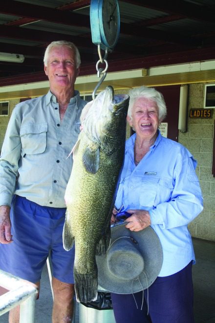 Roy and Marlene Pavey weighed in a 93cm cod caught on bait.