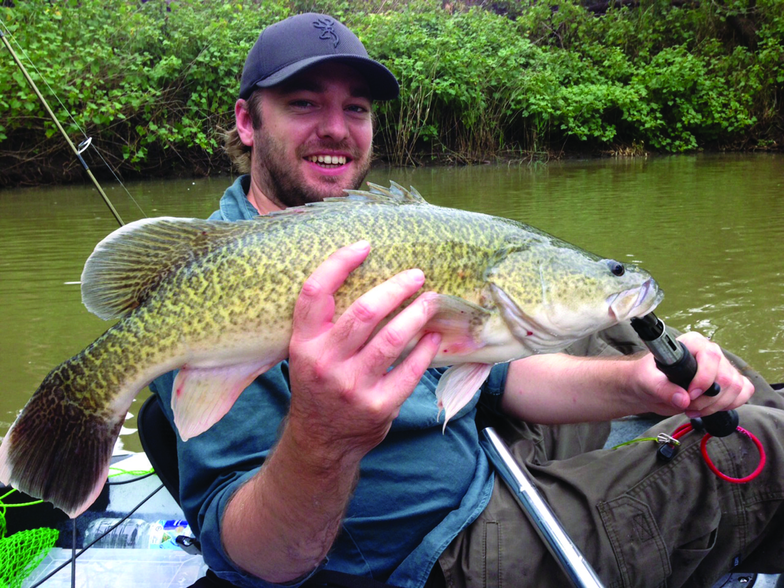 Simon with a Queensland Murray cod.