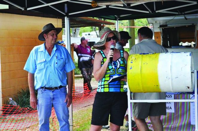 Banana Shire Council mayor Nev Ferrier and councillor Brooke Leo at the presentations.