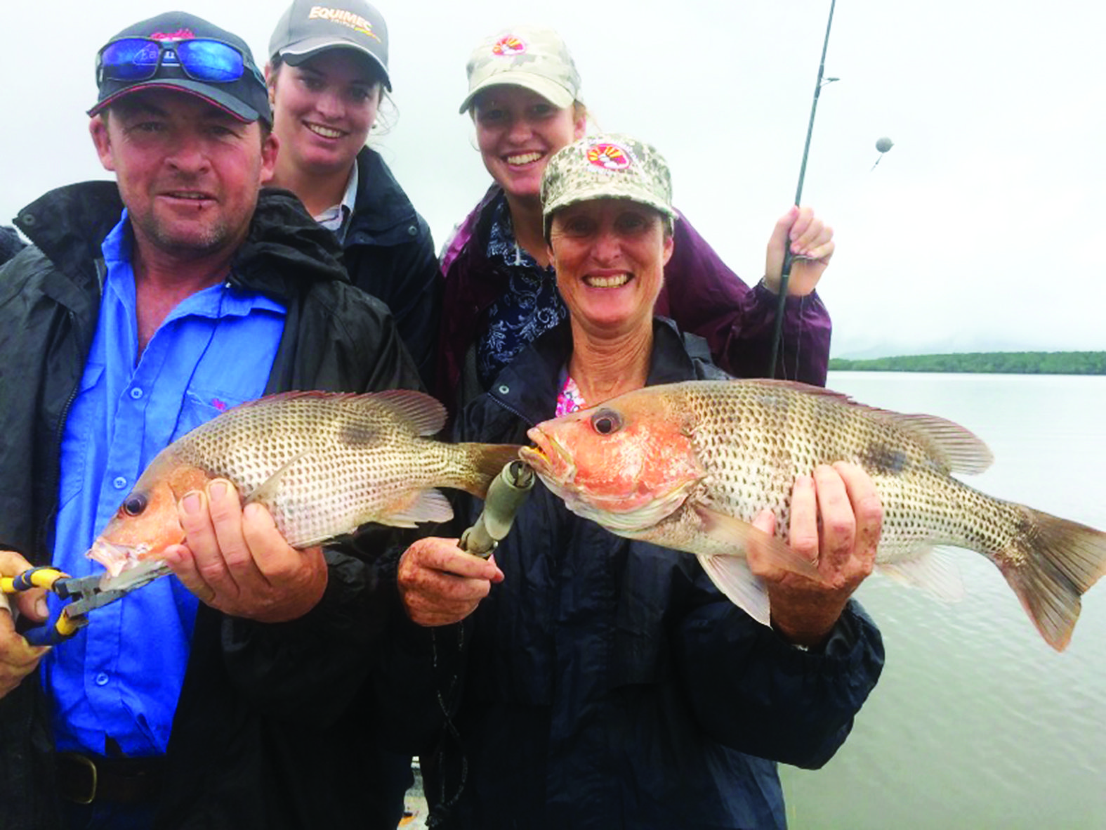 The Hicks family had some fun catching fingermark.