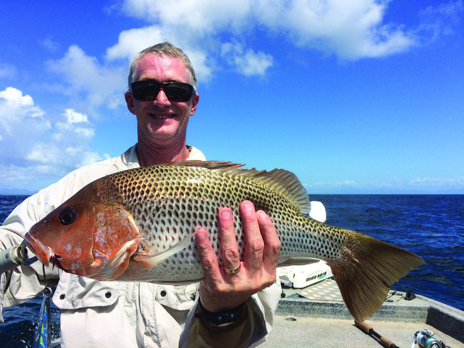 This fingermark was hooked by Andrew on a jig.