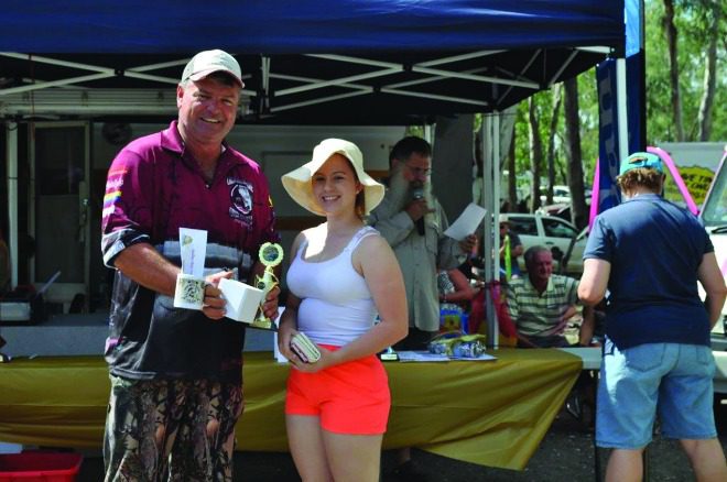 Kyarah Williams landed the biggest catfish in the senior female category.