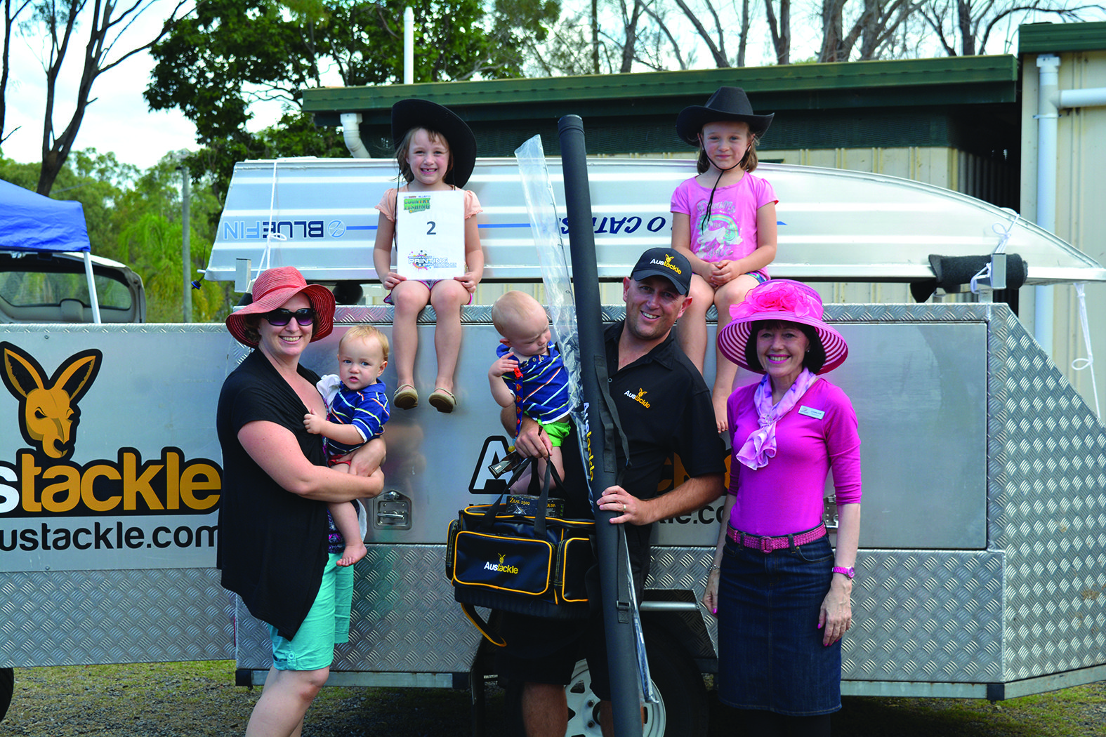 Junior major prize winner Lucy Stead won a Bluefin Catfish boat and Austackle prize pack.