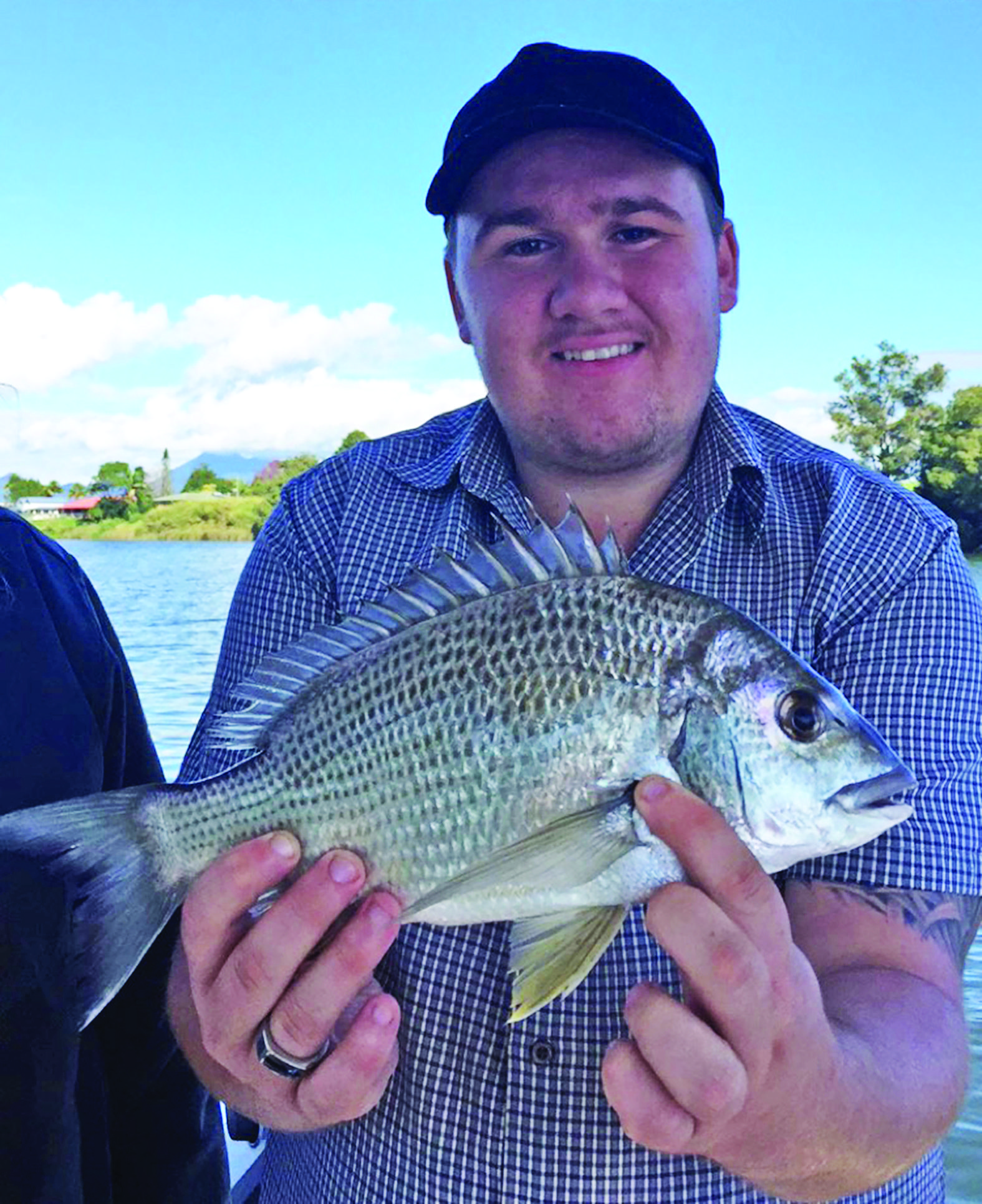 Joel Williams was thrilled to catch his first-ever bream on a blade.