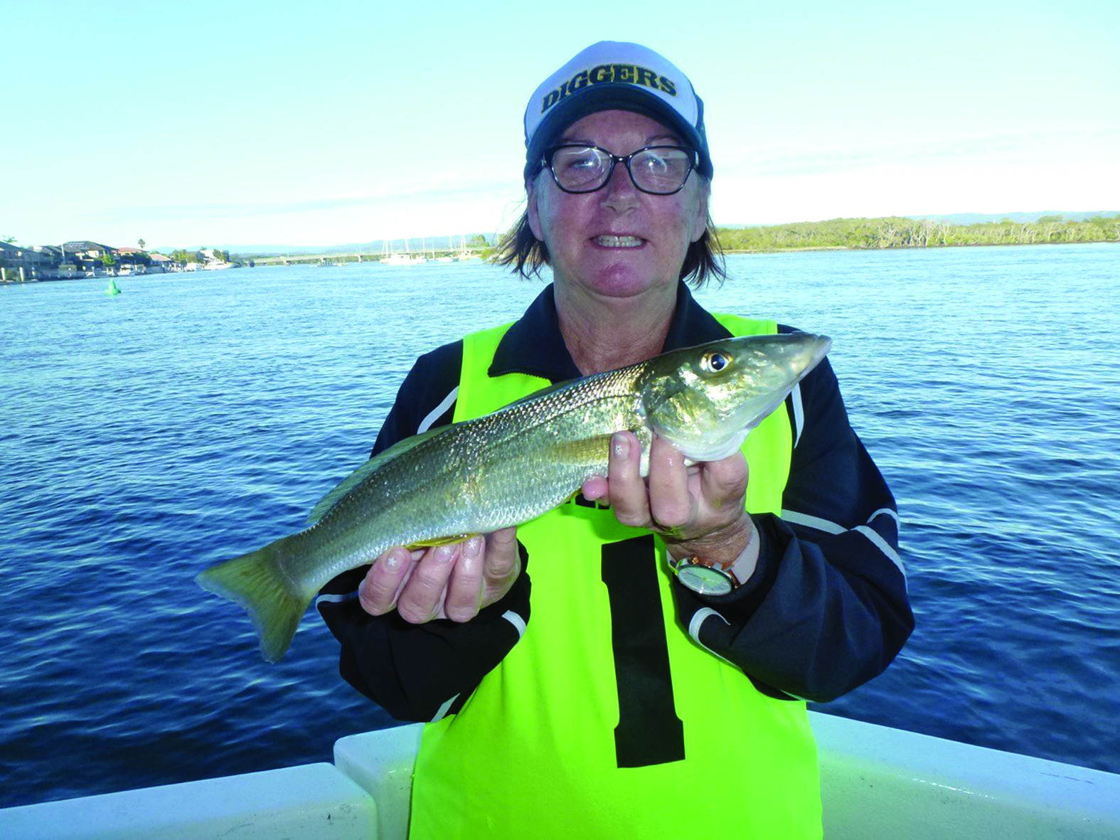 This 40cm whiting earned Pam the leader’s jersey during the author’s recent houseboat holiday.