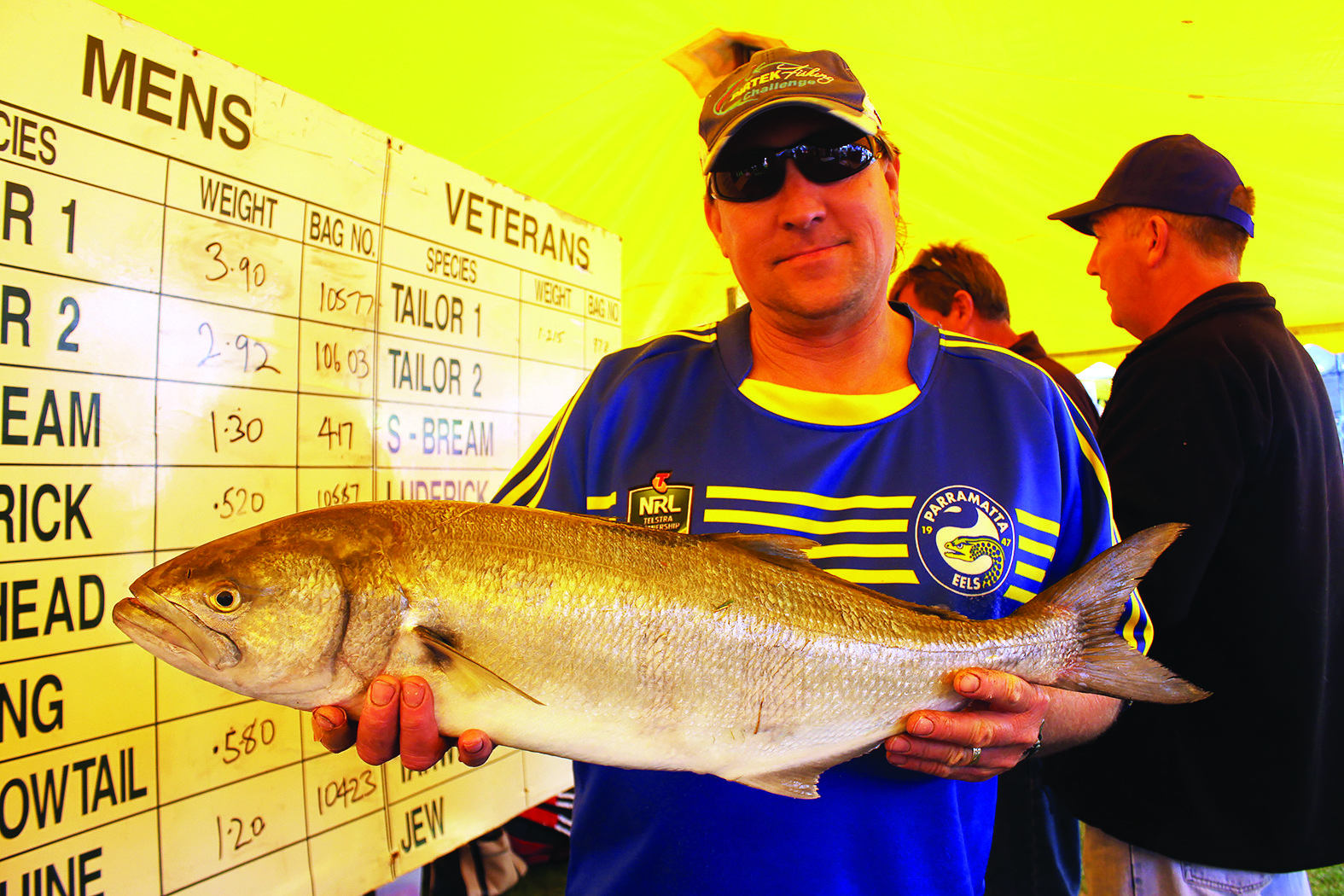 The heaviest tailor was a 3.9kg specimen caught by Kerry Bussian. 