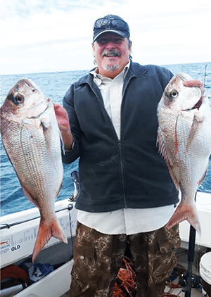 Rob Schomberg lifted two snapper captured in awesome conditions.