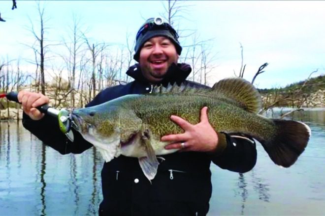 Justin Carrol boated this 90cm-plus cod in Copeton Dam.