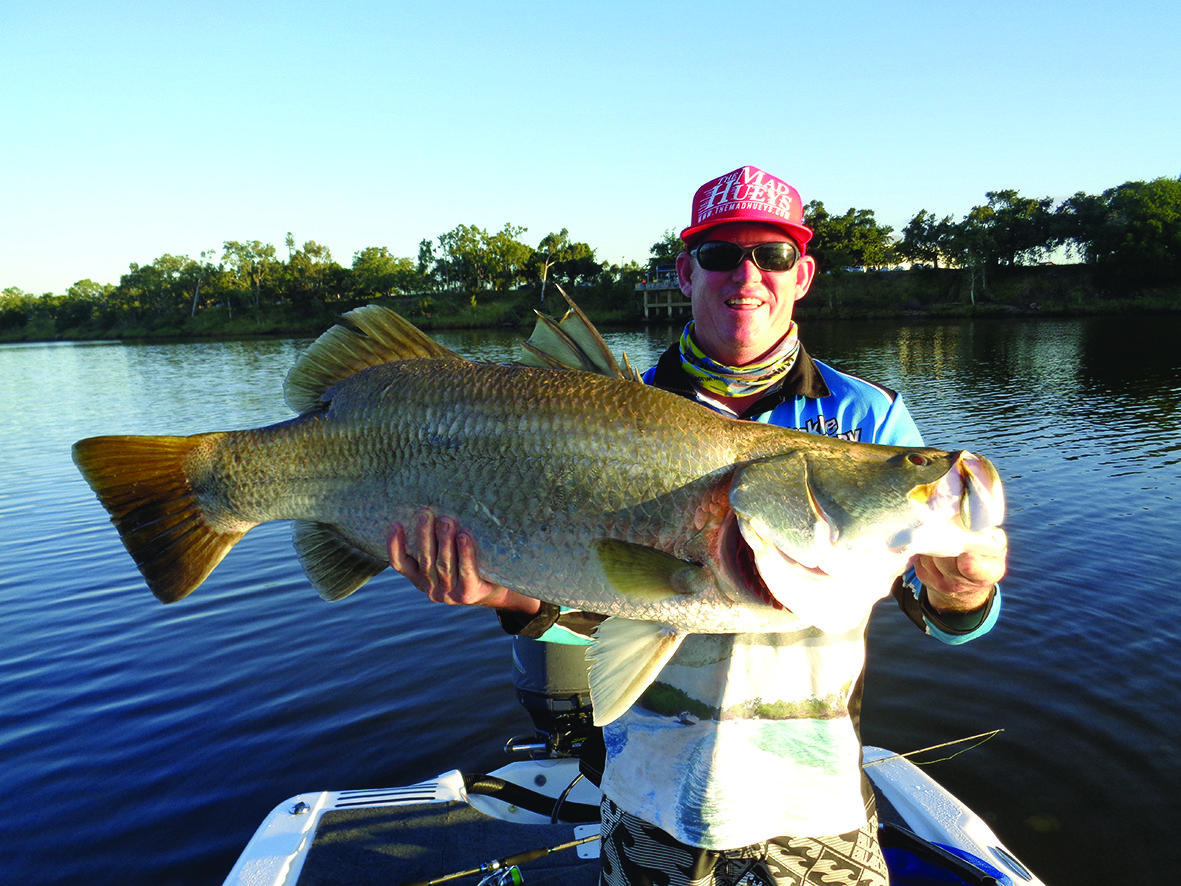 Team Salty Tackle boated the big barra of the event.