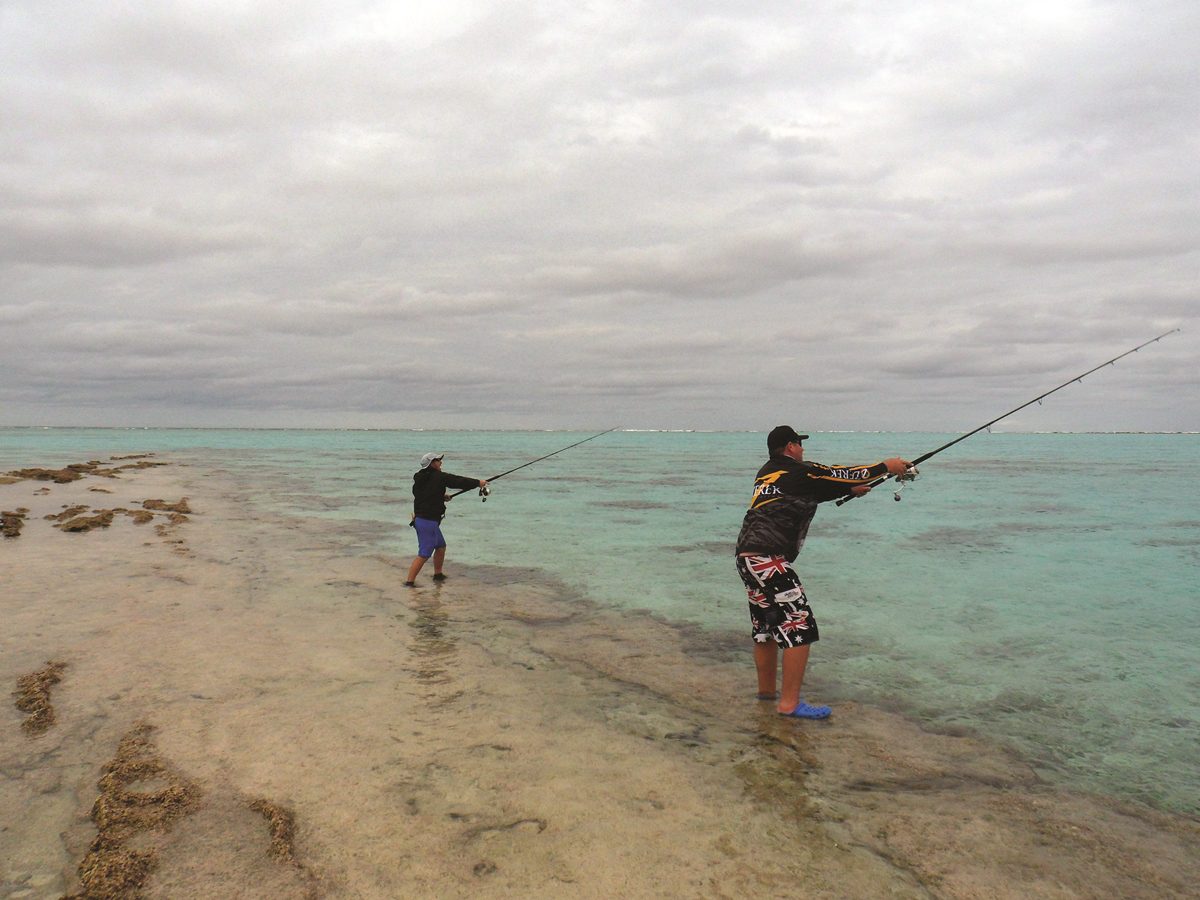 Robbie Payne and Nick fired out some long casts in search of GTs.