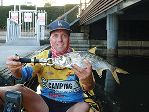 This tarpon couldn’t resist Brad’s lure intended for a jack.