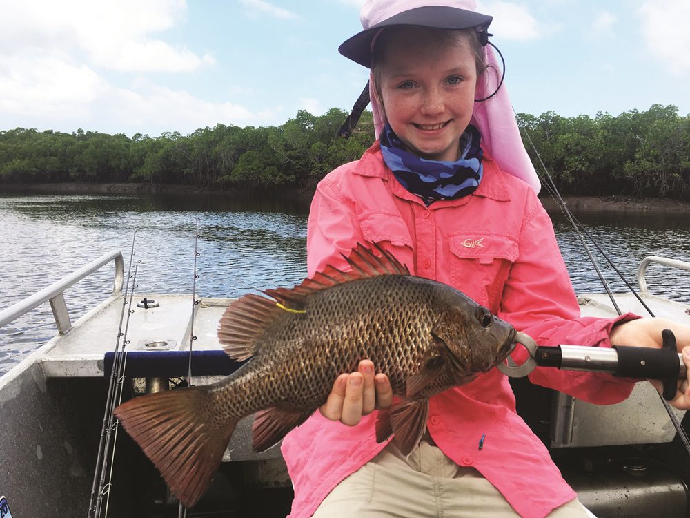 Lara with a solid jack of 40cm.