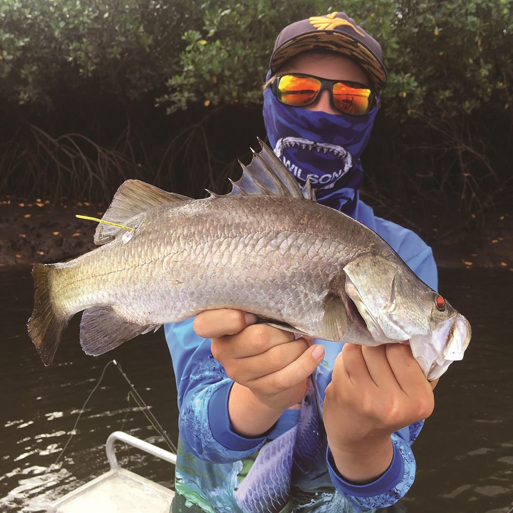 This rat barra was feeding at the mouth of a drain and grabbed a shallow-diving Zerek Ripper Diver.