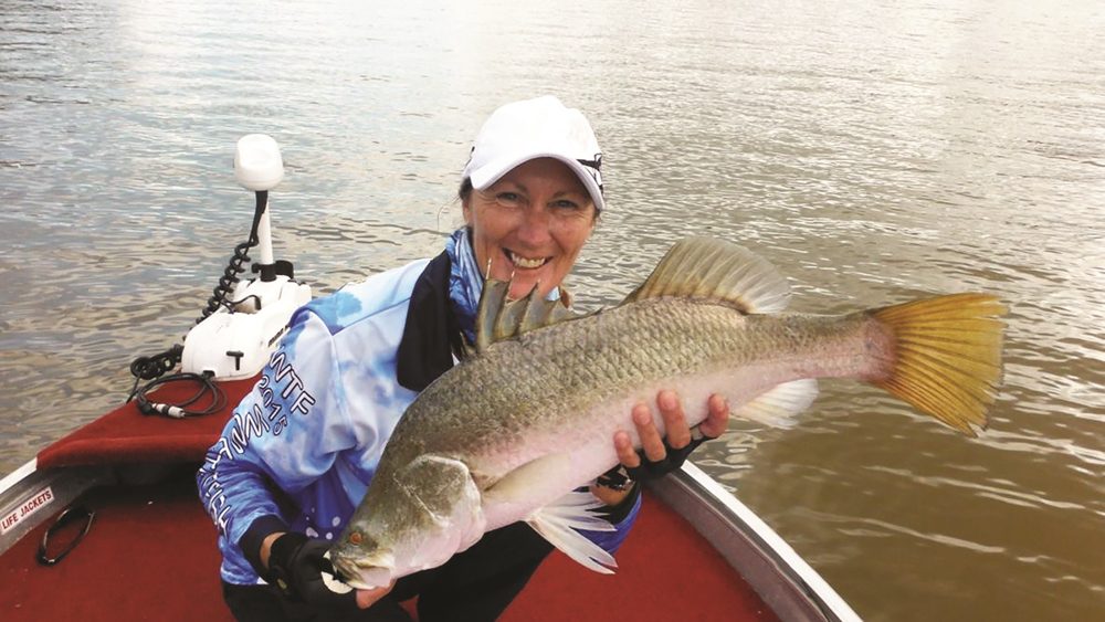 Champion angler Lisa Huff.