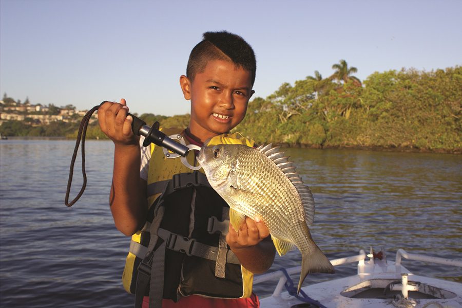 taking kids fishing