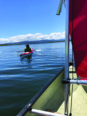 canoe sailing