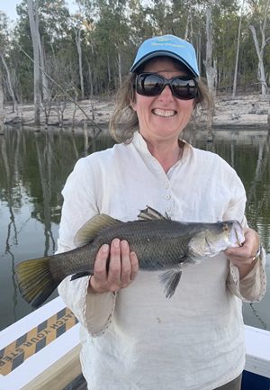 hunting barra in the cool lake monduran