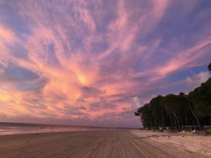 Sunset Moreton Island